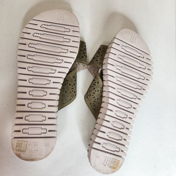 Ilse Jacobsen Tulip 1575 Cross Band Sandal Women's Size EU 44‎ US 14 Green - Picture 9 of 12